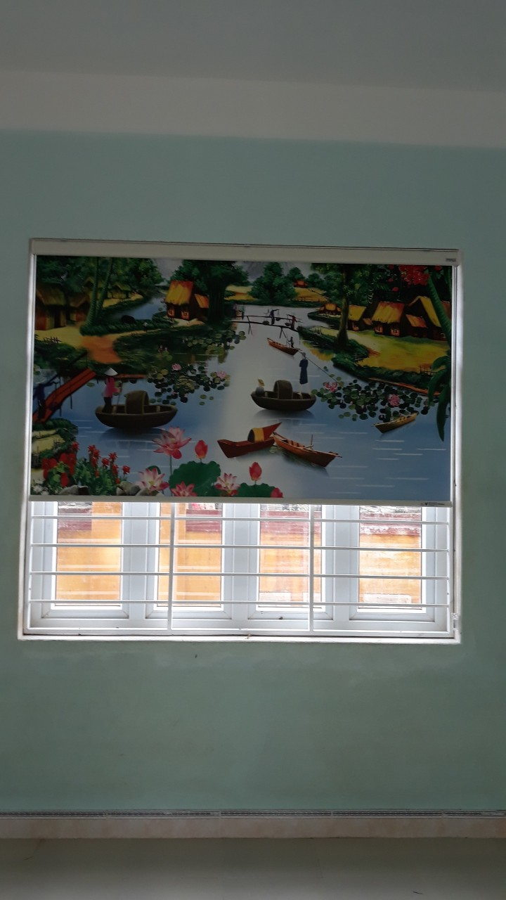 rèm cuốn tranh